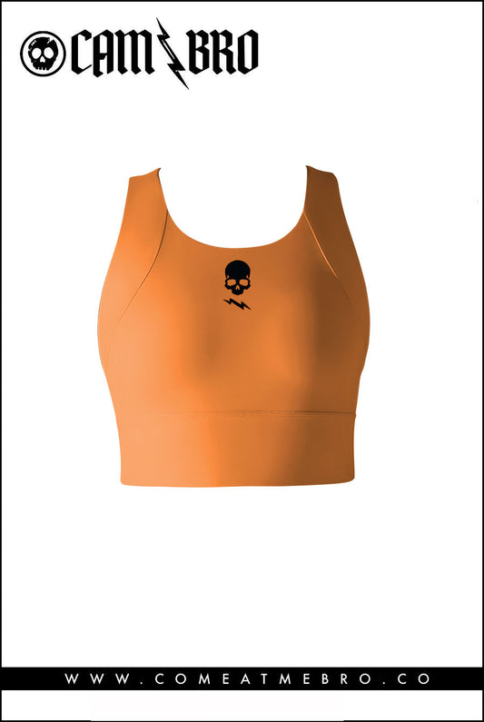 Pumpkin Orange Bellatrix Sports Bra